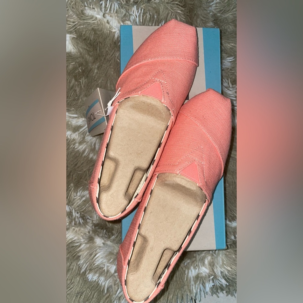 Toms Alpargata Peach Pink Heritage Canvas